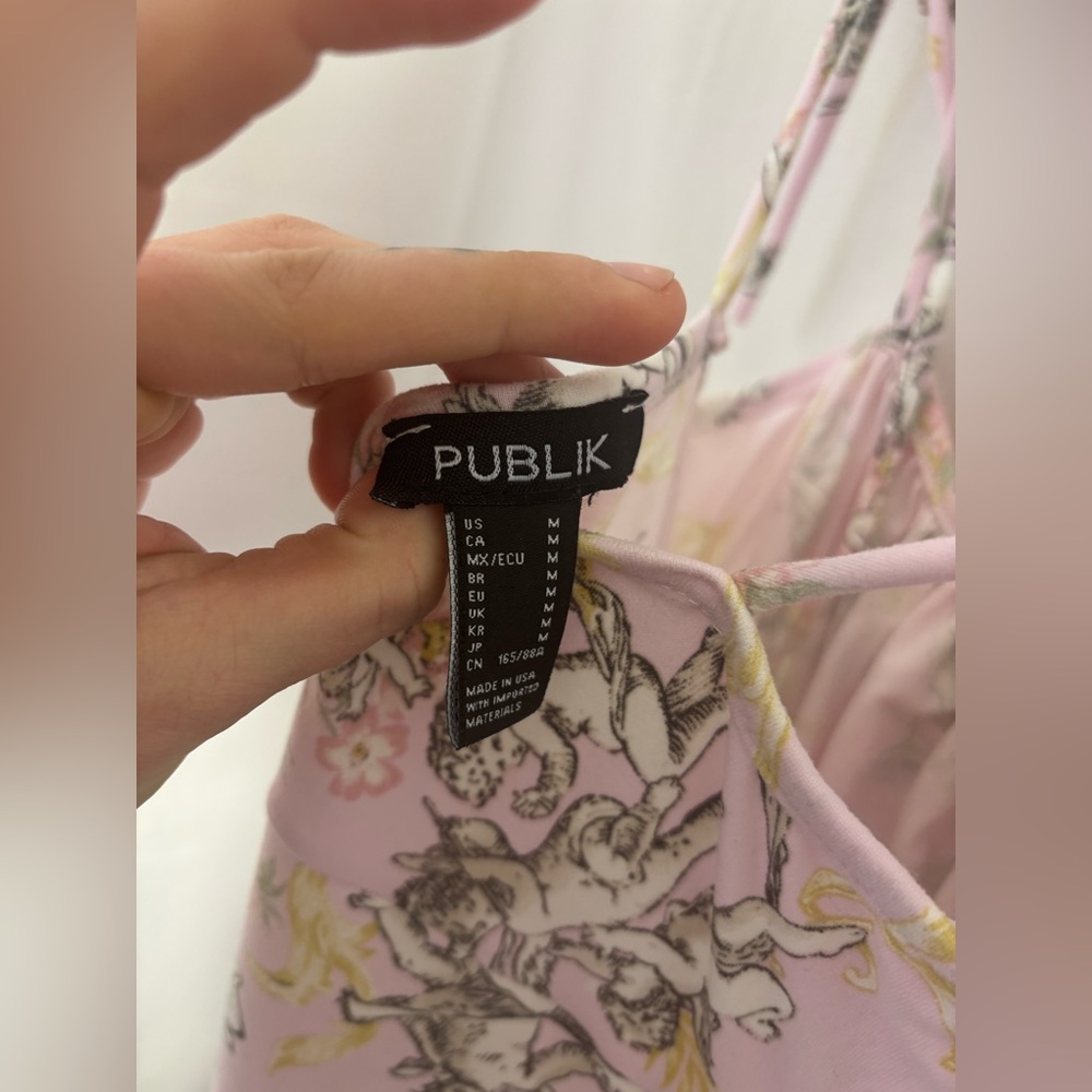 Pink Coquette‎ Angel Babydoll Ethereal Tie Strap Mini Dress Size M - Picture 7 of 12